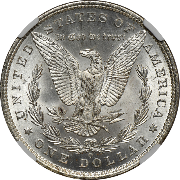 Two 1885-O NGC MS-67