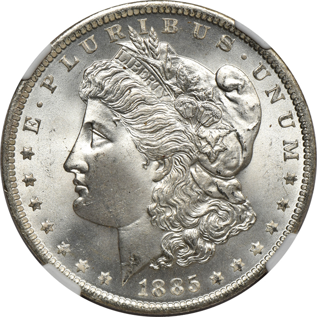 Two 1885-O NGC MS-67