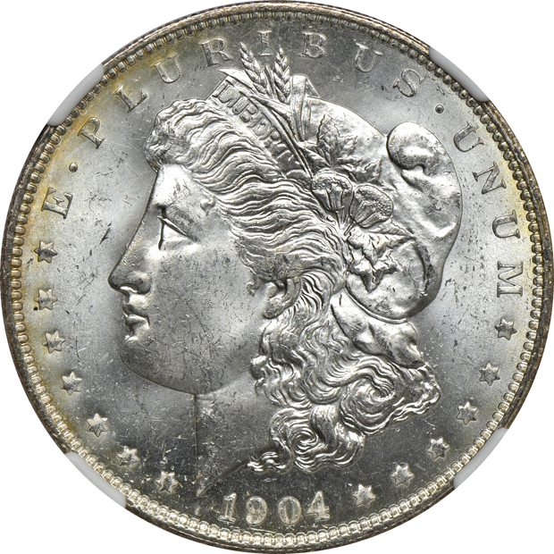 Eight 1898-O and two 1904-O, all NGC MS-65