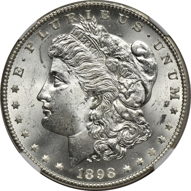 Eight 1898-O and two 1904-O, all NGC MS-65