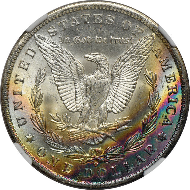 Two 1885-O NGC MS-64 Star