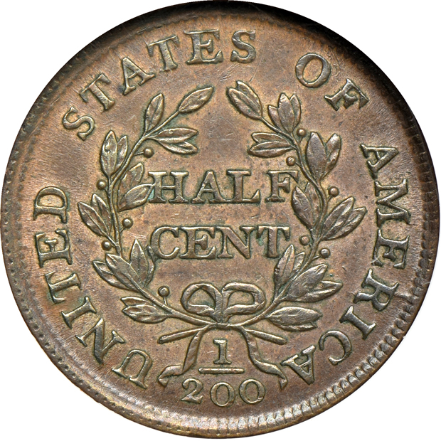 1804 Crosslet 4 - Stems NGC AU-58 CAC