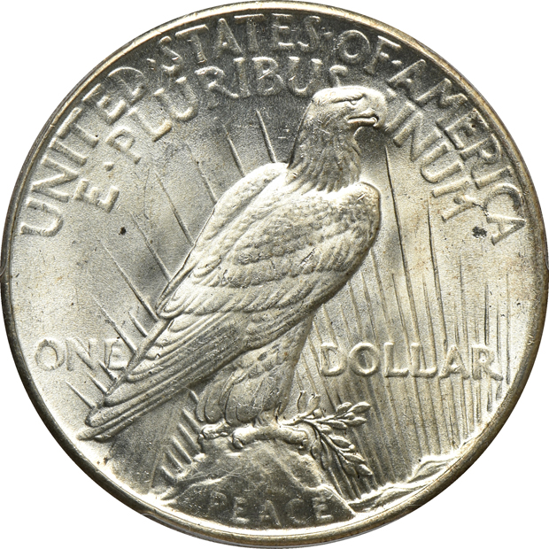Complete collection of Peace dollars in a Dansco 7175 album