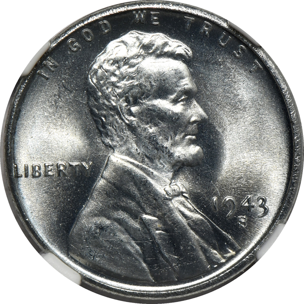 Thirty-one Lincoln cents certified MS-66 RD by NGC (steel cents MS-66)
