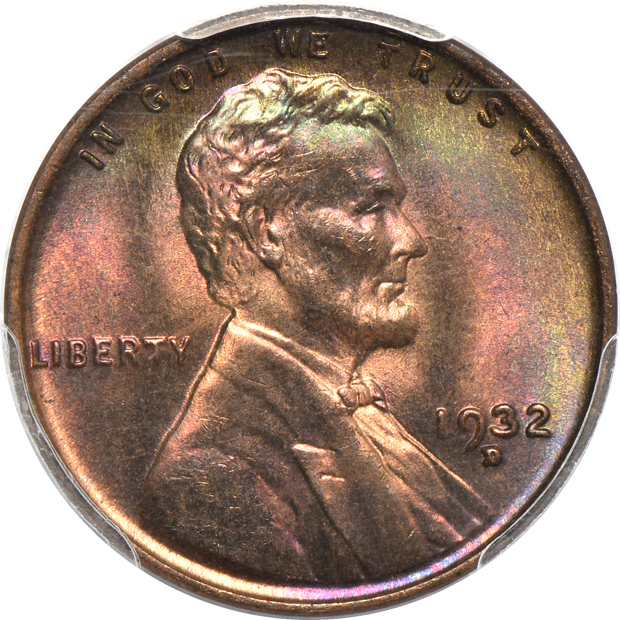 1915-D NGC MS-66 BN, and a 1932-D PCGS MS-66RB