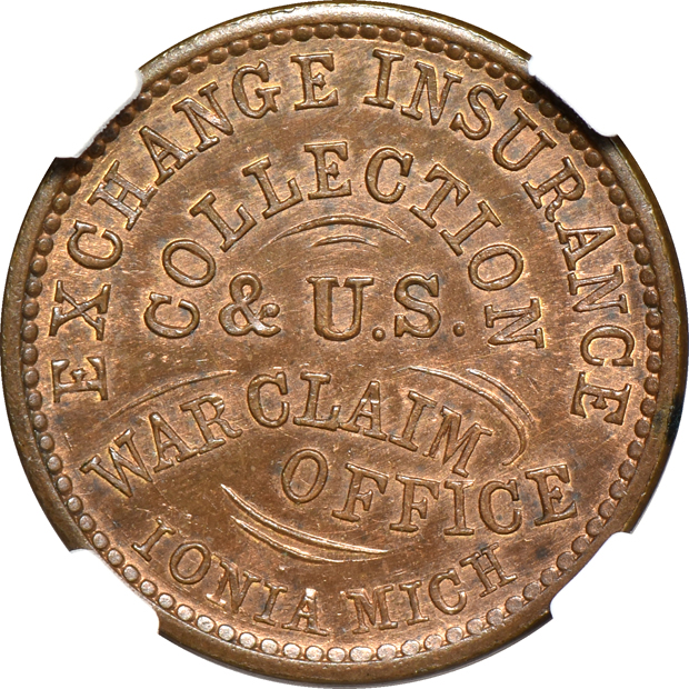 Three Civil War/Store Card tokens certified by NGC