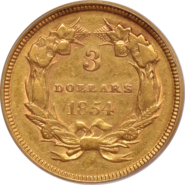 1854 PCGS XF-45 (green label)