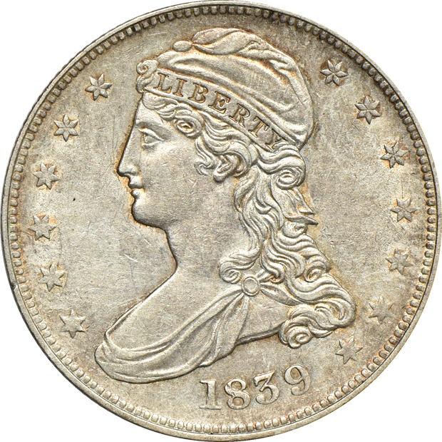 1837 and 1839 Reeded Edge, AU details