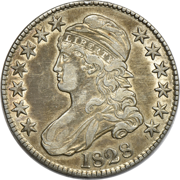 Twenty Capped Bust half-dollars, VG-XF