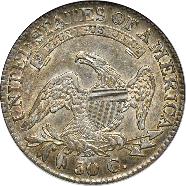 Four Capped Bust half-dollars certified by ANACS