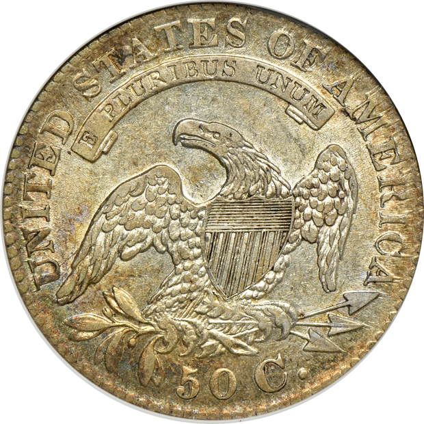 Four Capped Bust half-dollars certified by ANACS