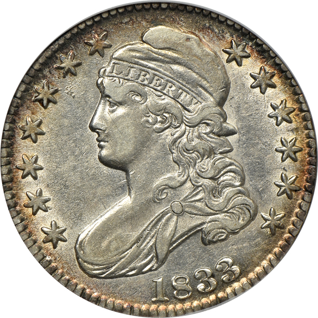 Four Capped Bust half-dollars certified by ANACS