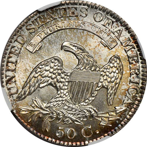 1828 Square Base 2, Sm 8s, Lge Let O-115 NGC MS-66+