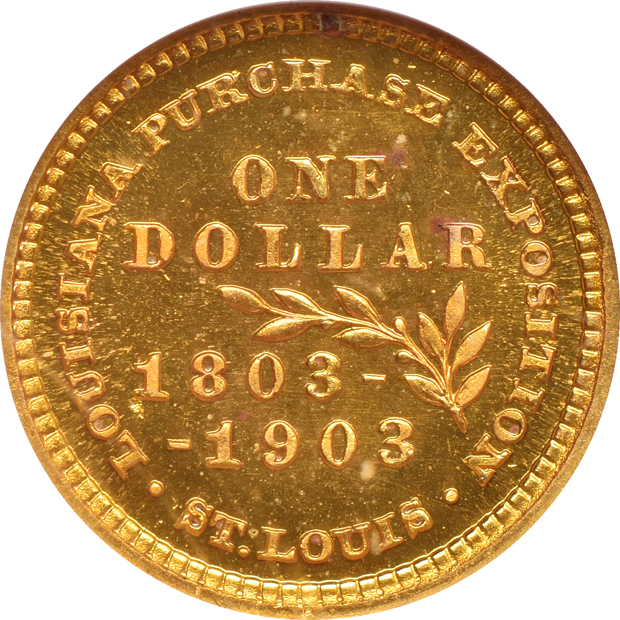 1903 Louisiana Purchase Jefferson $1 NGC PR-67 Cameo