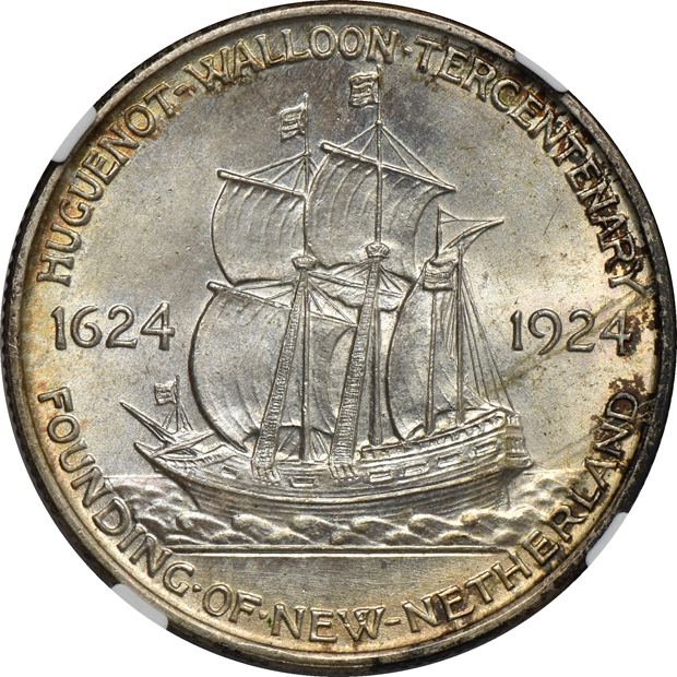 Two 1924 Huguenot NGC MS-66, one CAC