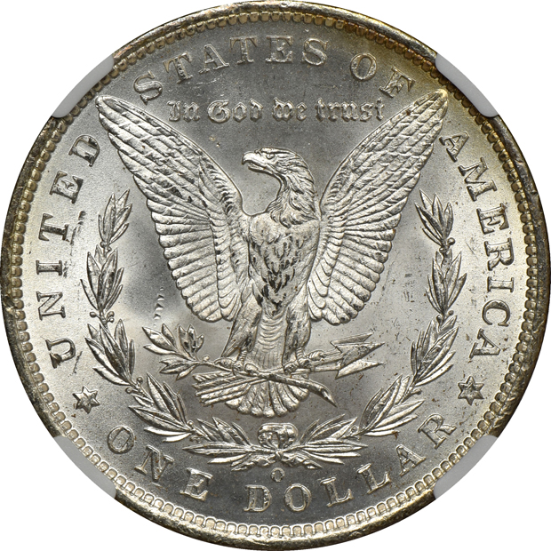 Two 1885-O NGC MS-65 Star, one CAC