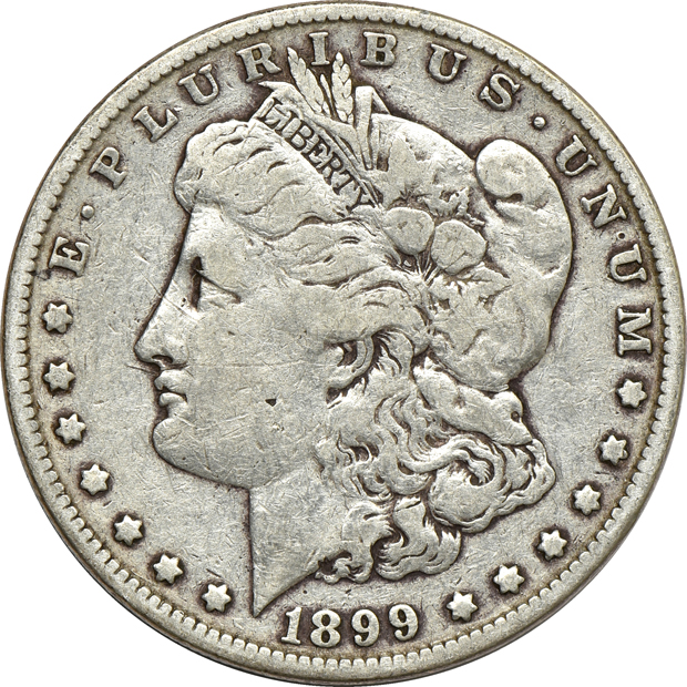 Fourteen "Cull" to AG silver dollars, semi-key years