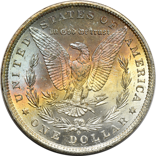 Three hundred seventy-three 1885-O Morgan Dollars