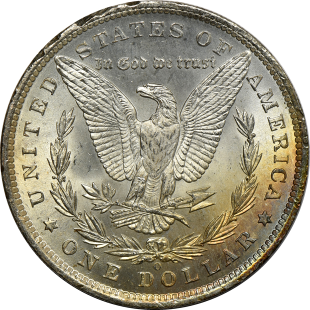 Three hundred seventy-three 1885-O Morgan Dollars