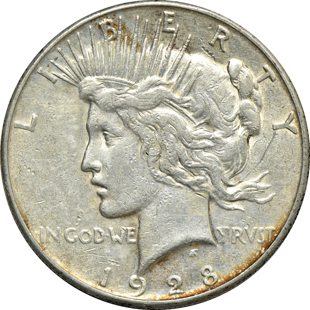 Complete collection of Peace silver dollars in a Whitman 9430 album