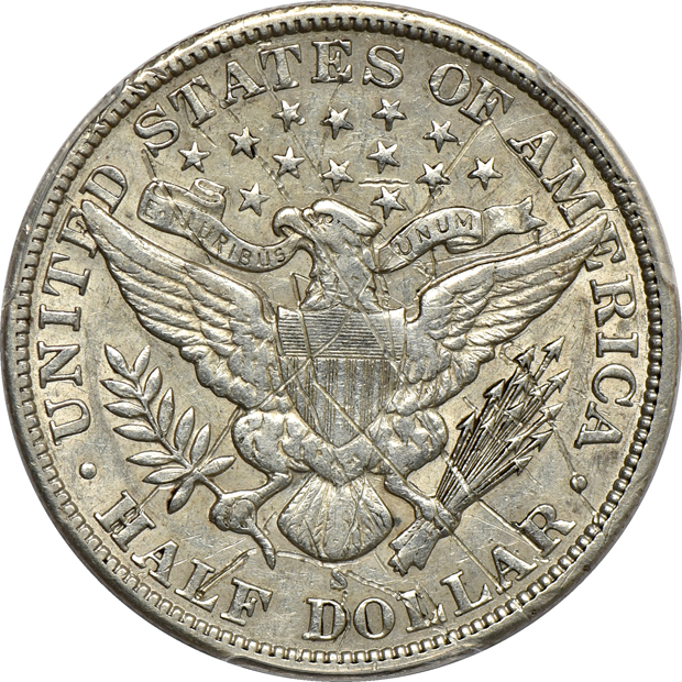1904-S PCGS AU details/scratched