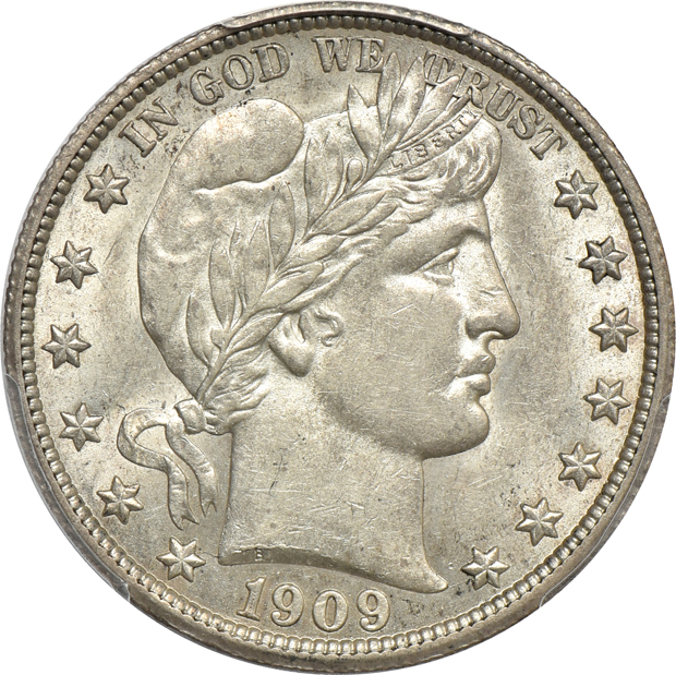 1909 AU-58 and 1909-O AU-55, both PCGS