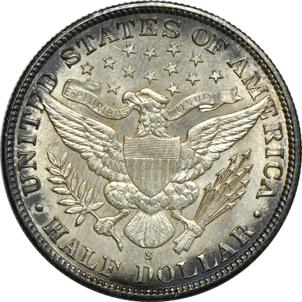 1907-S and 1908-S, both XF to AU details