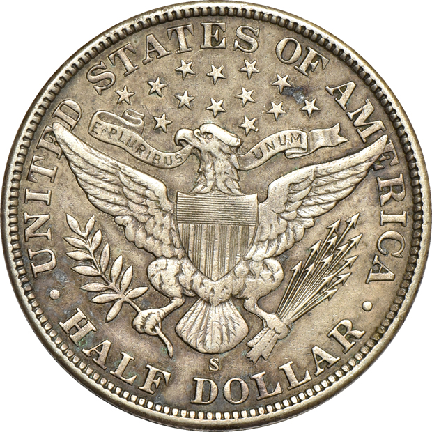 1907-S and 1908-S, both XF to AU details