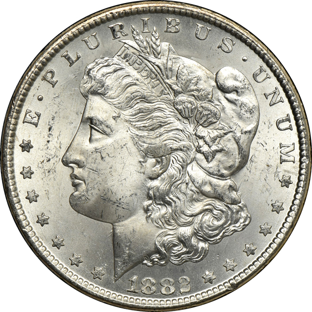 Two 1882-CC GSA MS-64 and MS-65+, both NGC