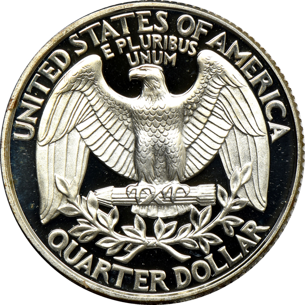 Complete collection of Washington quarters, including proof-only issues, 1932 through 1998-S silver proof, in a Dansco 8140 album