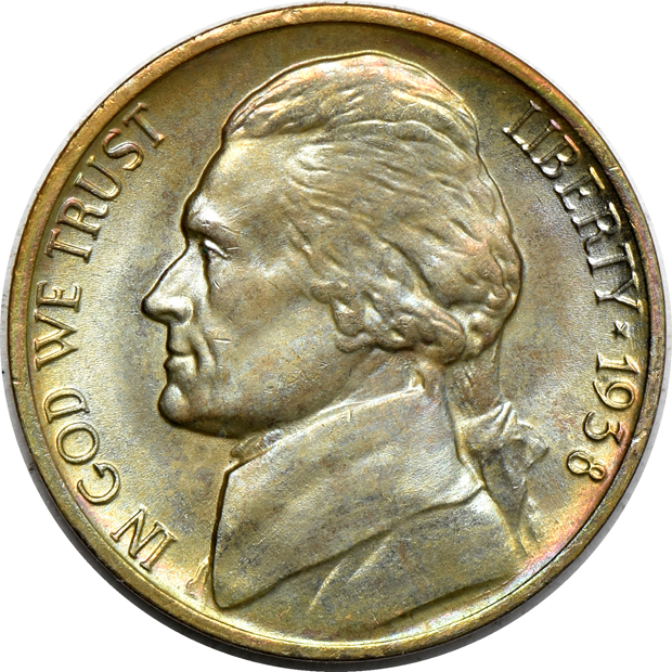 Collections of Lincoln cents and Jefferson nickels in Dansco albums