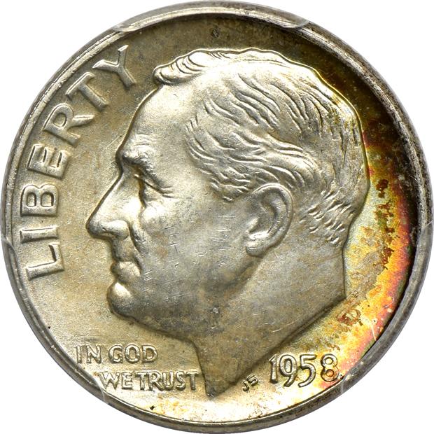Twenty PCGS certified Roosevelt dimes