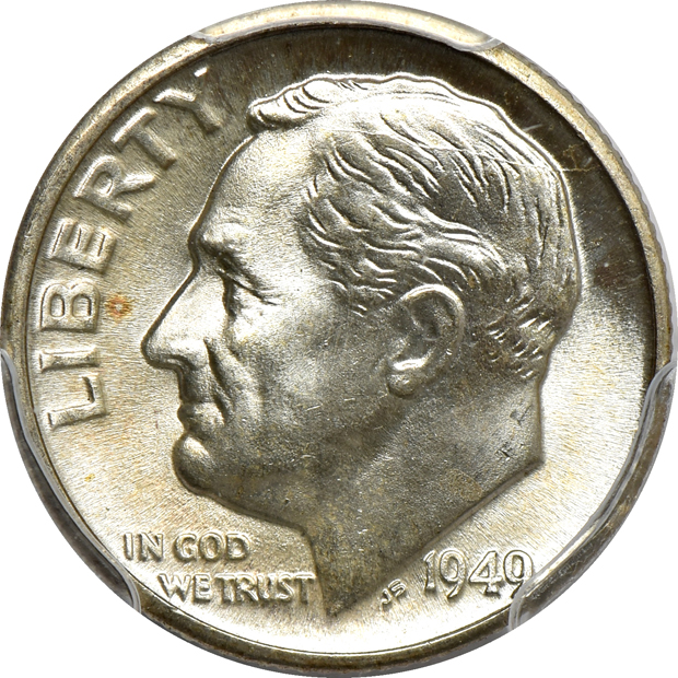 Thirty-three PCGS certified Roosevelt dimes