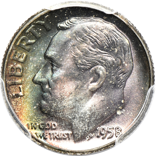 Thirty-three PCGS certified Roosevelt dimes