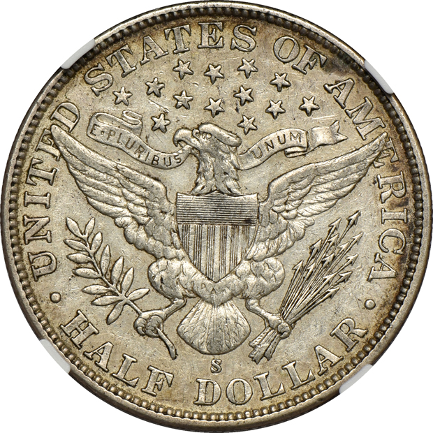 1900, 1903, and 1905-S, all NGC AU-53