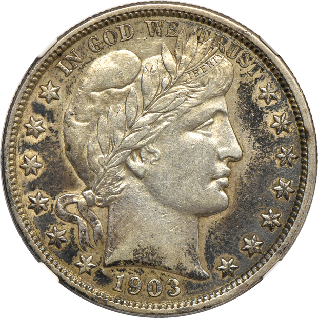 1900, 1903, and 1905-S, all NGC AU-53