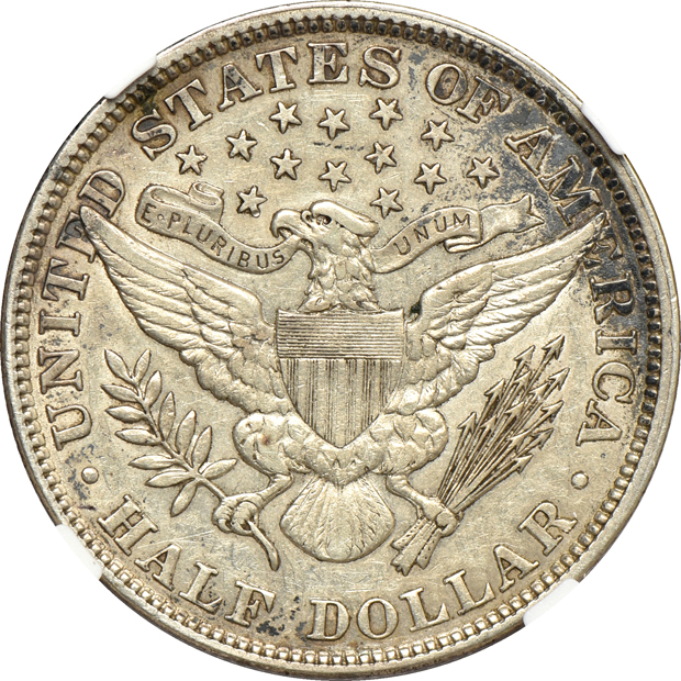 1900, 1903, and 1905-S, all NGC AU-53