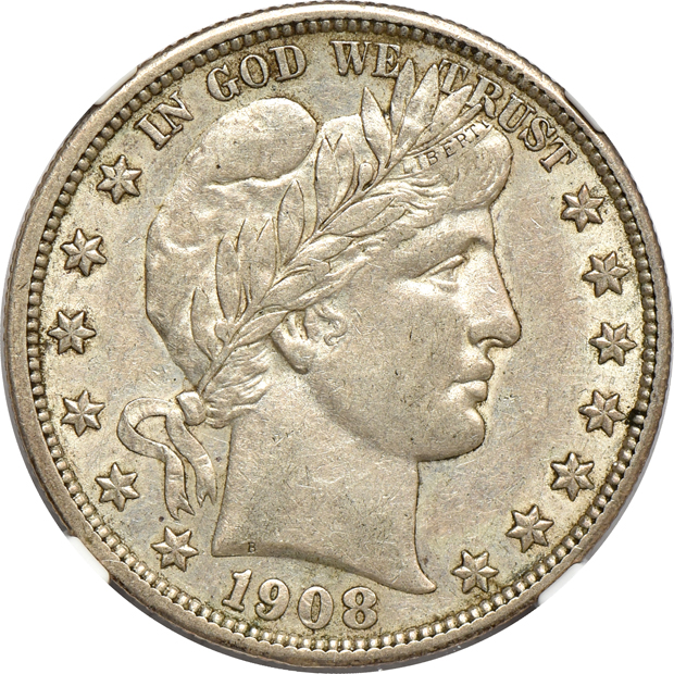 1904, 1908, and 1910, all NGC AU-55