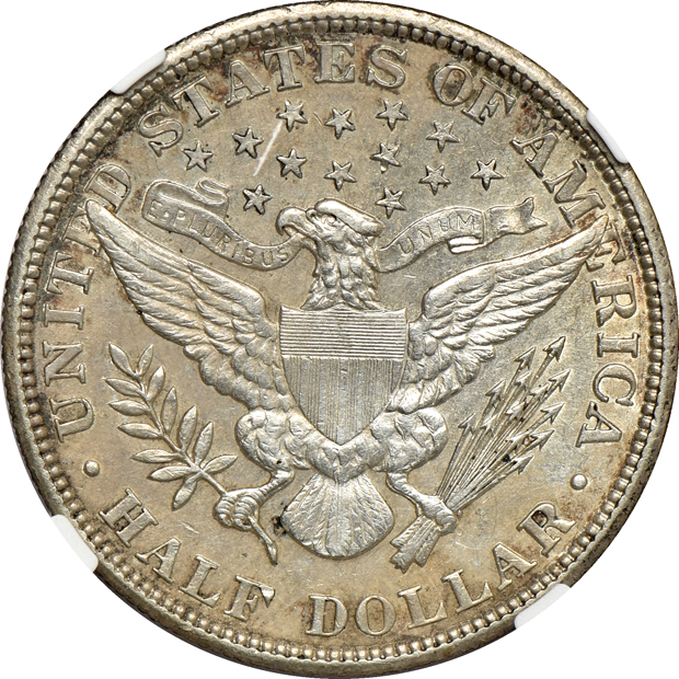 1904, 1908, and 1910, all NGC AU-55