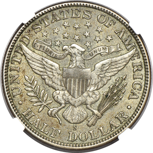 1911-D AU-55, 1913-D AU-58, and a 1914-S AU-55, all NGC