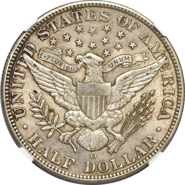 1911-D AU-55, 1913-D AU-58, and a 1914-S AU-55, all NGC
