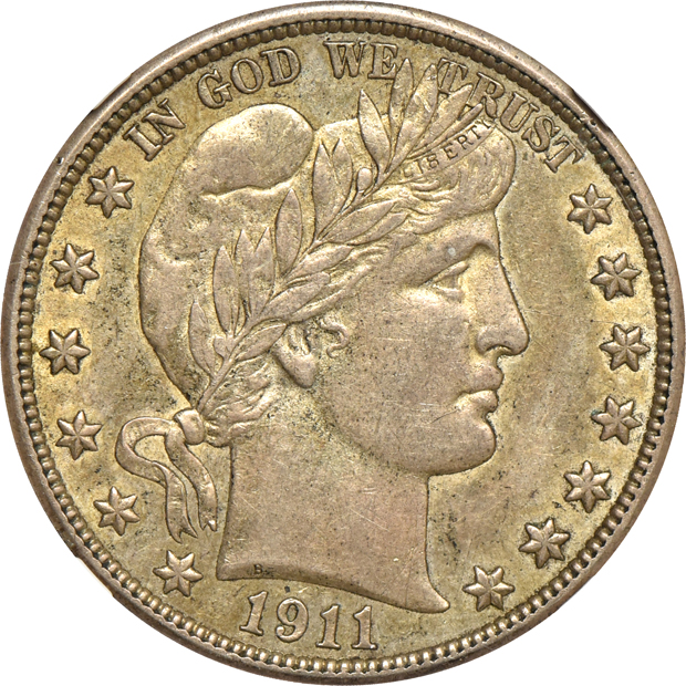 1911-D AU-55, 1913-D AU-58, and a 1914-S AU-55, all NGC