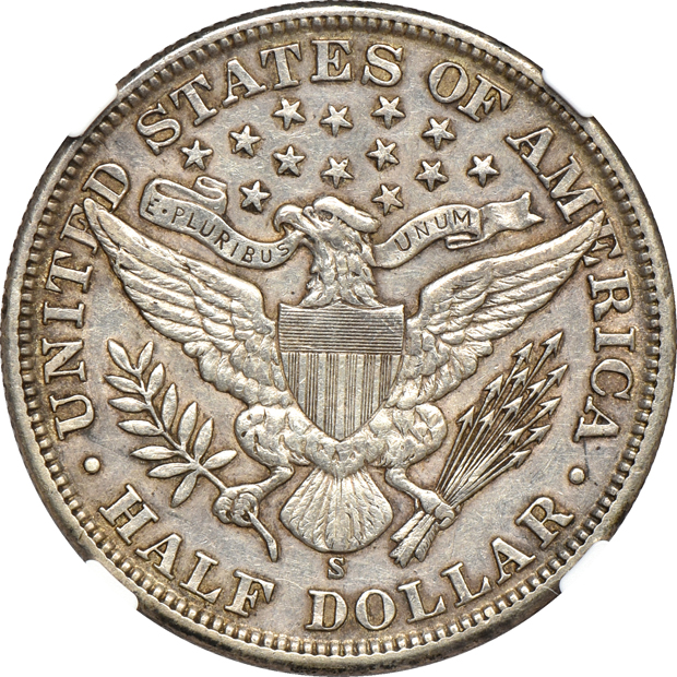 1899-S and 1900-S, both NGC AU-50