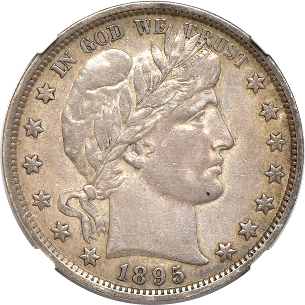 Four Barber half-dollars certified by NGC