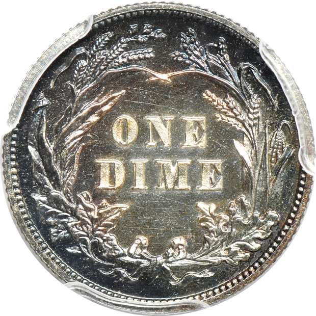 1894 Barber half-dollar PR-61, and a 1901 Barber dime PR-63, both PCGS