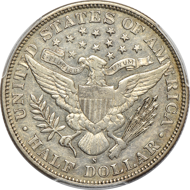 1892-S PCGS AU-50