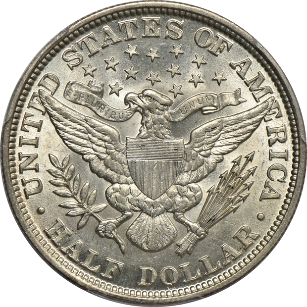 1892 AU-58, and an 1894 AU-55, both PCGS