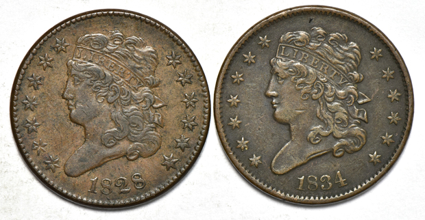 Seven half-cents