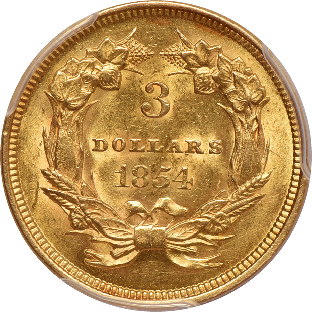 1854 PCGS AU-58