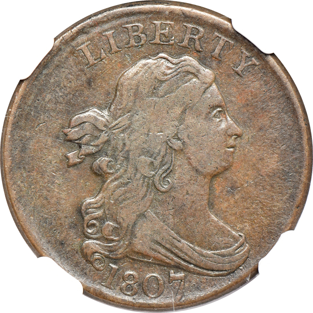 Group of ten United States type coins